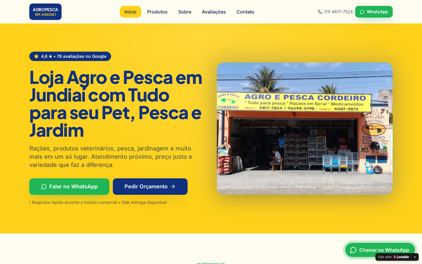 Miniatura do site Agro & Pesca Jundiaí