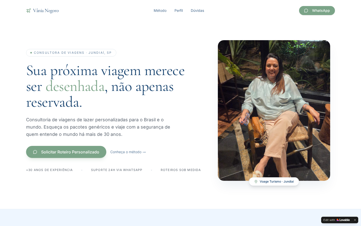 Miniatura do site Vânia Negoro Viagens