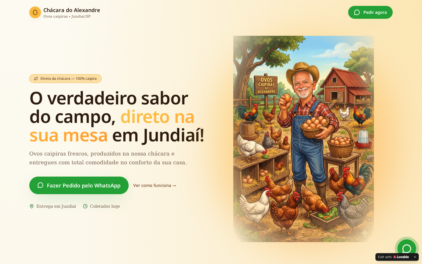 Miniatura do site Ovos Caipiras